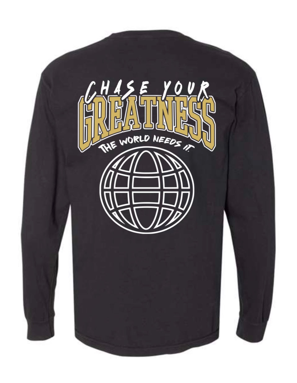 CYG WORLDWIDE LONG SLEEVE TEE - BLACK