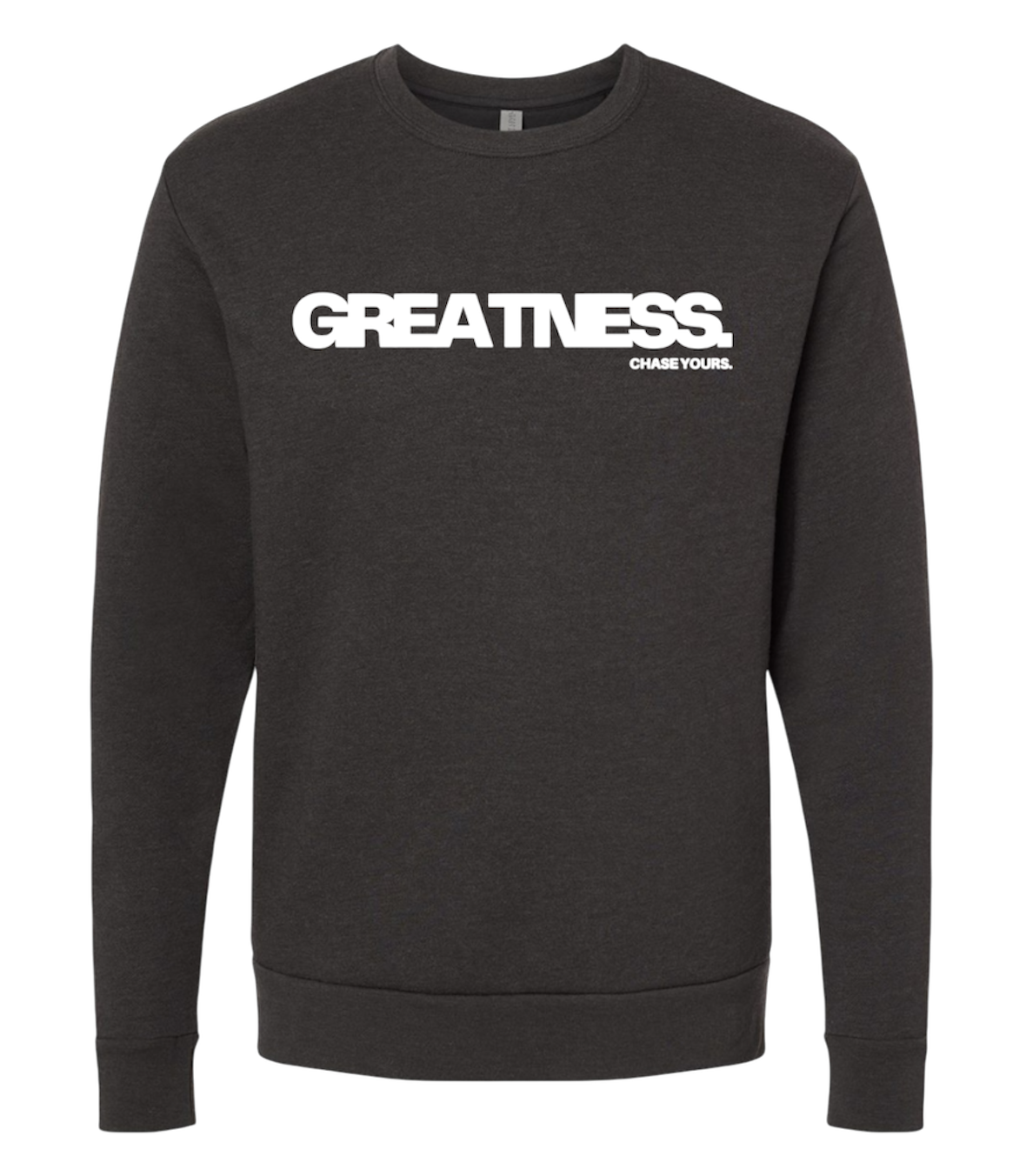 “GREATNESS.” Crewneck - Black