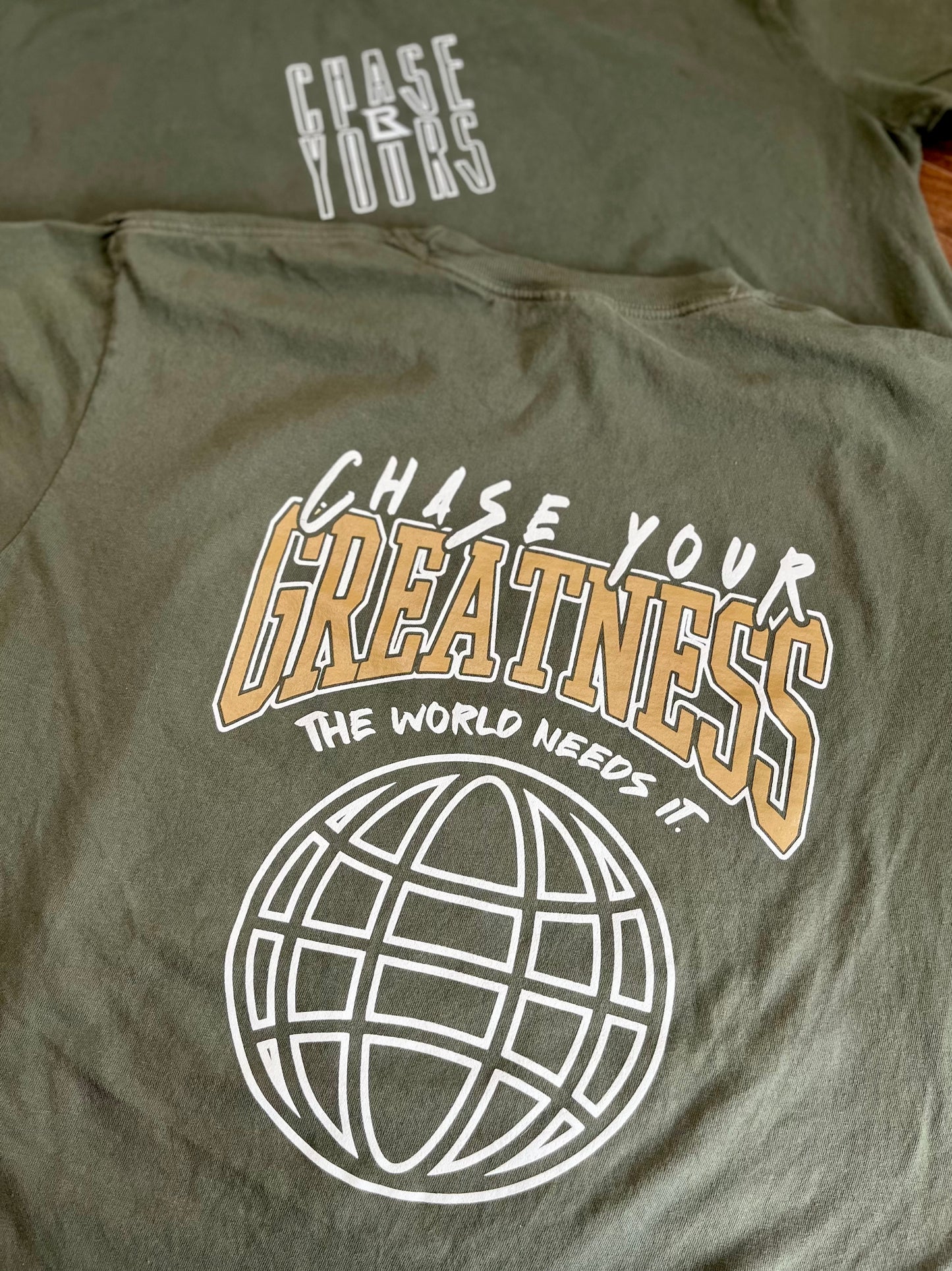 CYG WORLDWIDE TEE - SAGE GREEN