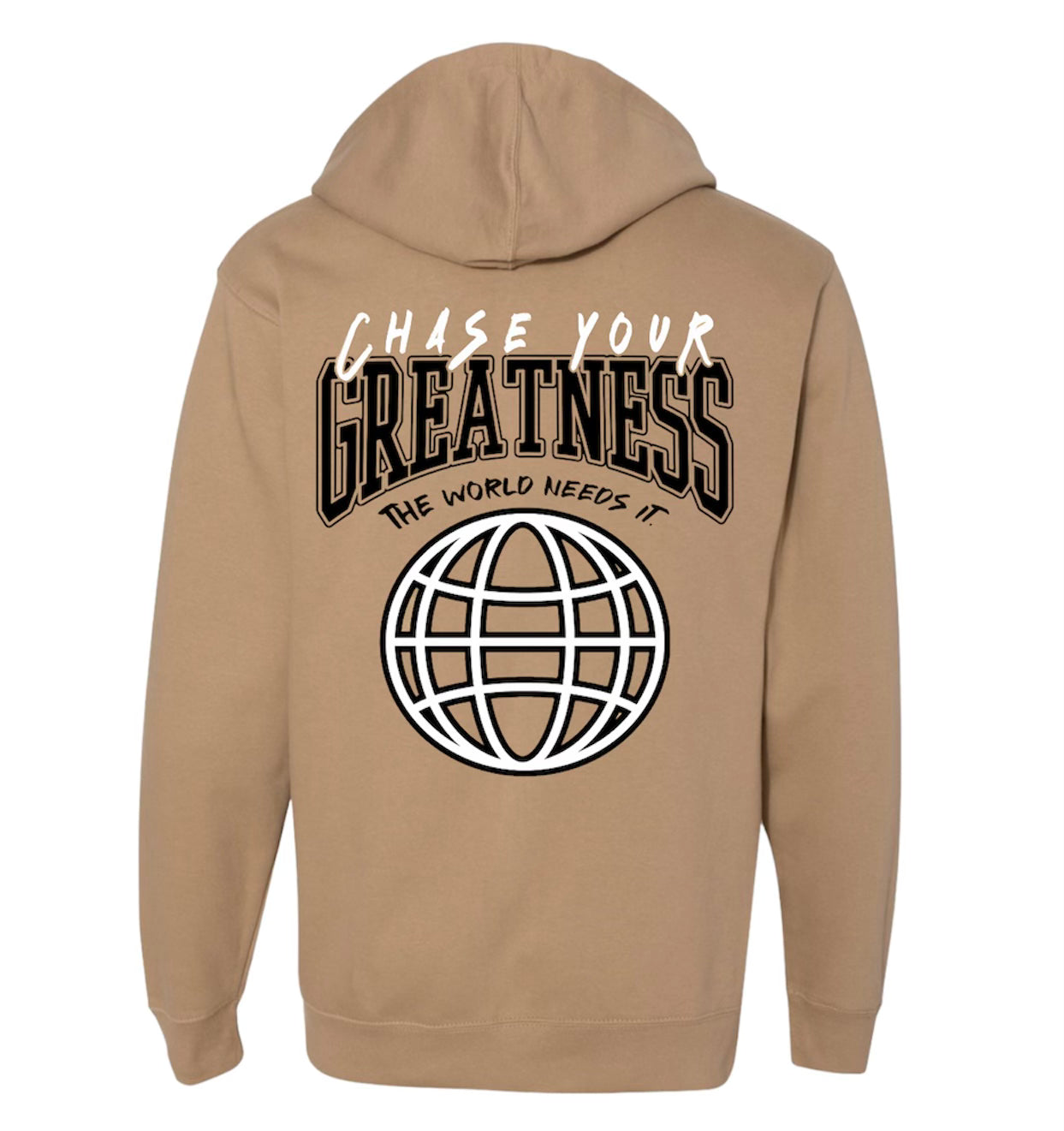 CYG WORLDWIDE HOODIE - Beige